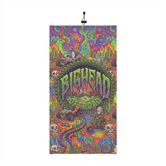 Psychedelic Off-Road Neck Gaiter — 'Bighead Offroad' Winter Face Mask