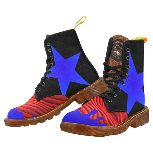 Men's Lace Up 4th Of July Limited Edition BMG Off Road Canvas Boots