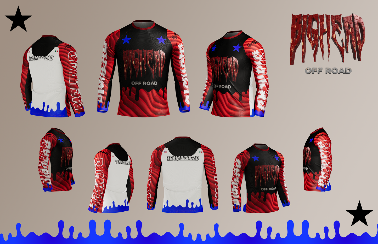 Bighead Off Road Limited Edition 4th of July Jerseys